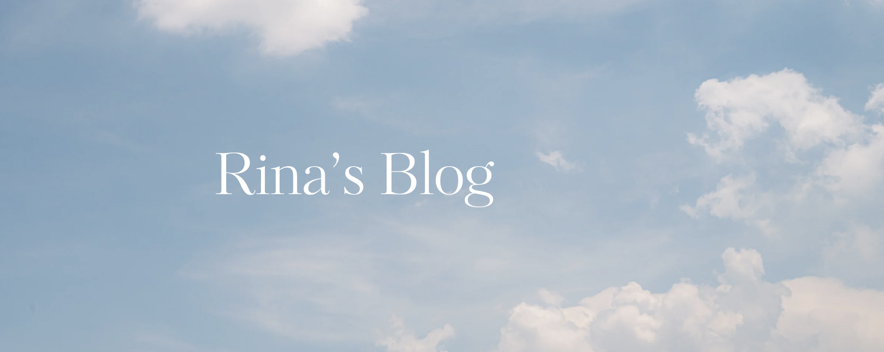 Rina 部落格 Banner